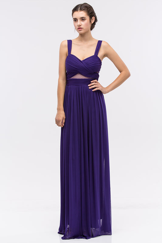 Sweetheart Floor-Length Chiffon Formal A-Line Eureka Fashion 5101