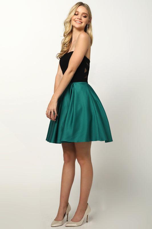 Homecoming Dresses Short A Line Homecoming Cocktail Dress Green