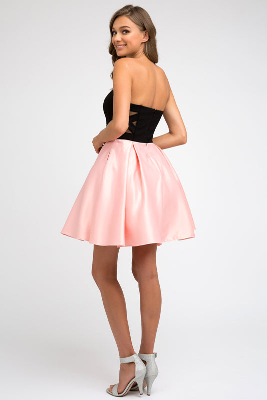 Homecoming Dresses Short A Line Homecoming Cocktail Dress Rose