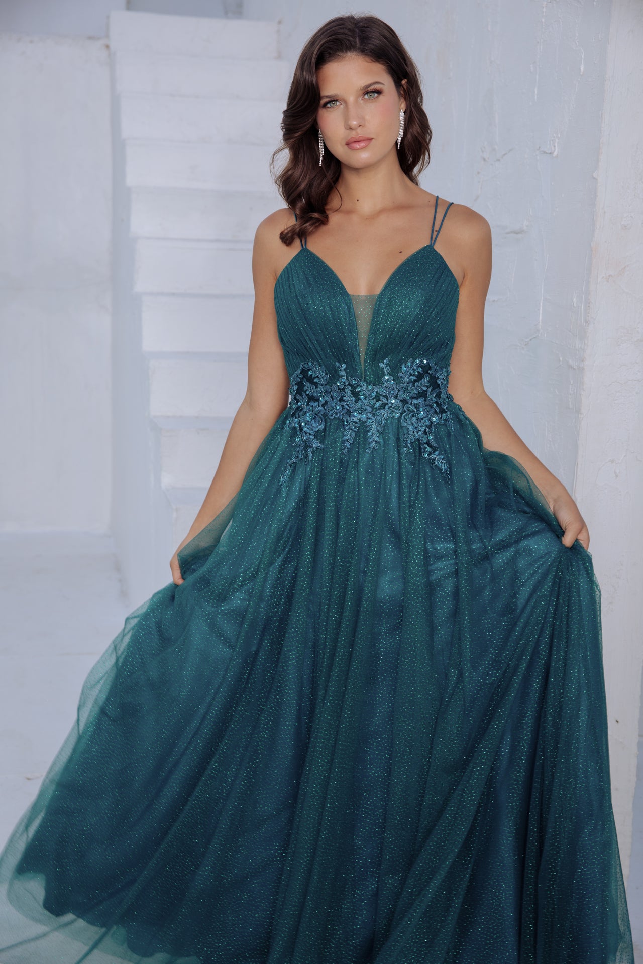 Prom Dresses Long Glitter Formal Prom Dress Eureka Fashion 9797 Emerald Green