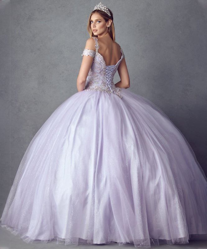 Quinceniera Dresses Long Ball Gown A Line Quinceniera Dress Juliet JT1430 Lilac