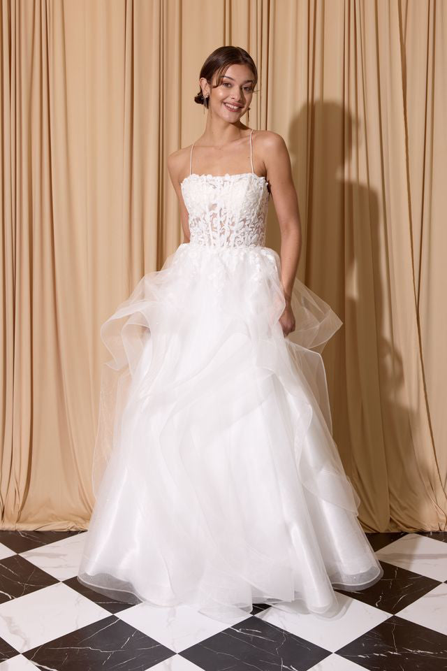Sweetheart Floor-Length Tulle Wedding Ball Gown Eureka Fashion 167