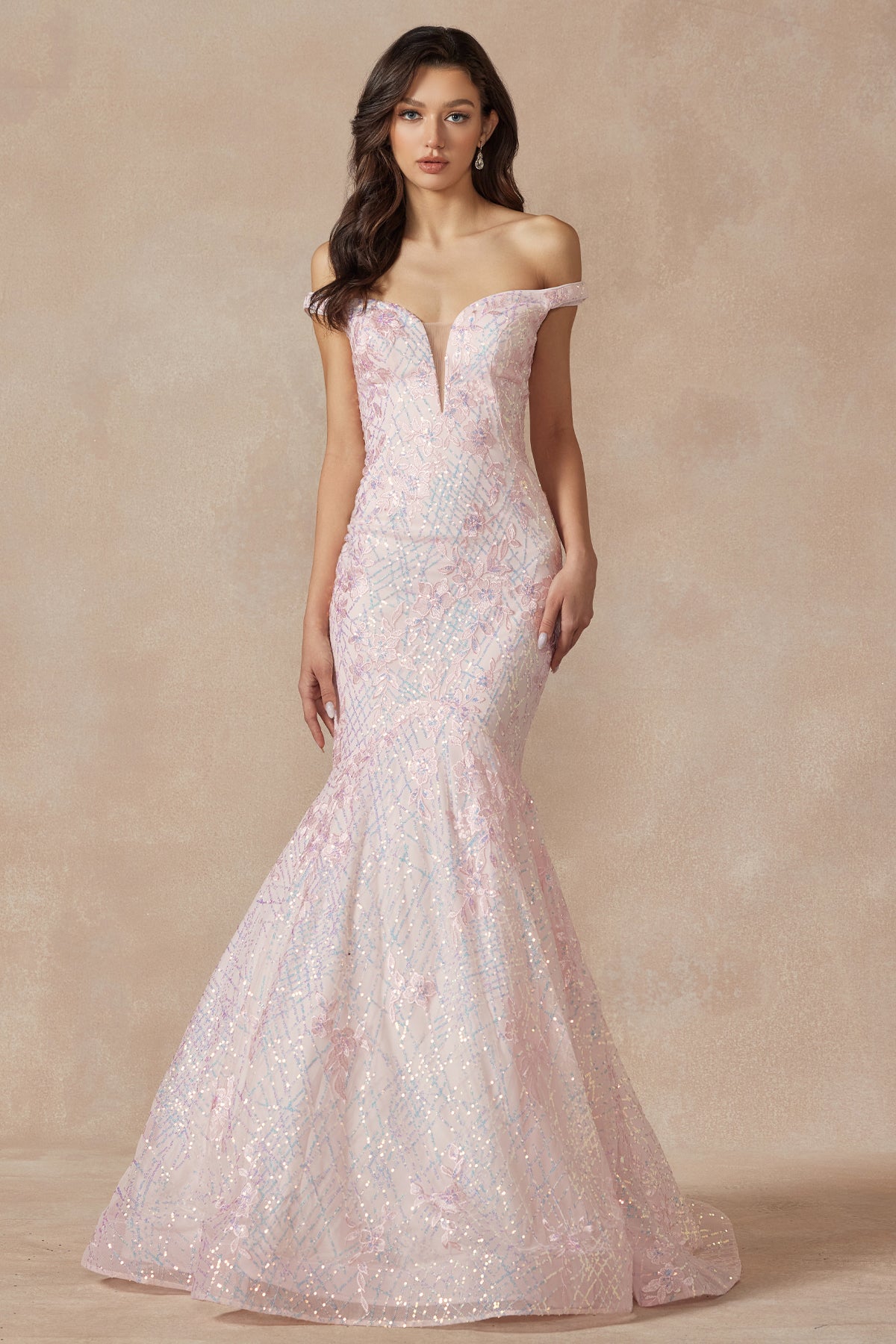 Prom Dresses Formal Long Prom Mermaid Dress Blush