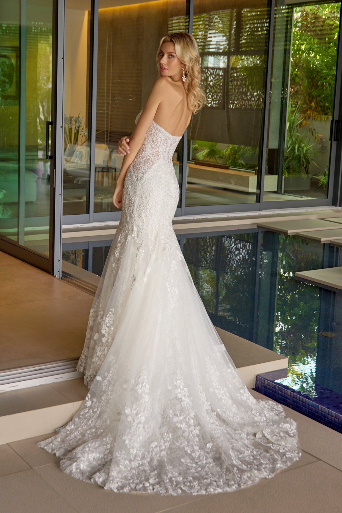 Wedding Dresses Long Lace Mermaid Wedding Dress Juliet JT2666SW Off White