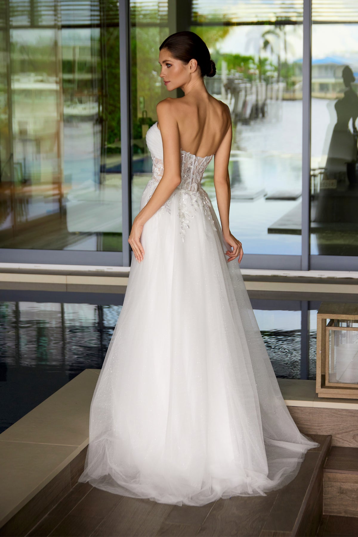Wedding Dresses Long Lace Bridal Wedding Dress Juliet JT2702AW Off White