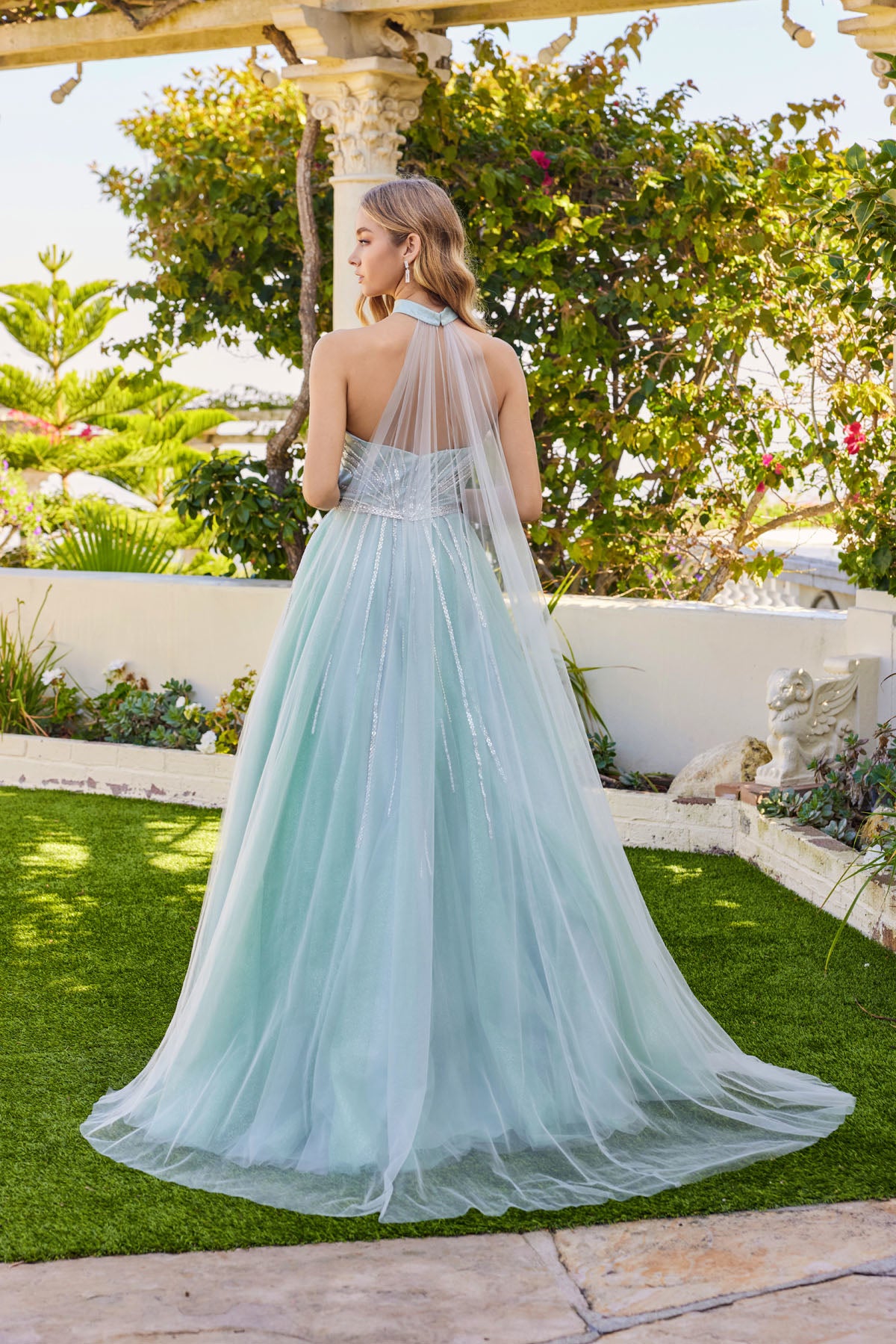 Prom Dresses Sequin Beaded Long Formal Ball Gown Corset Prom Dress Sage Green