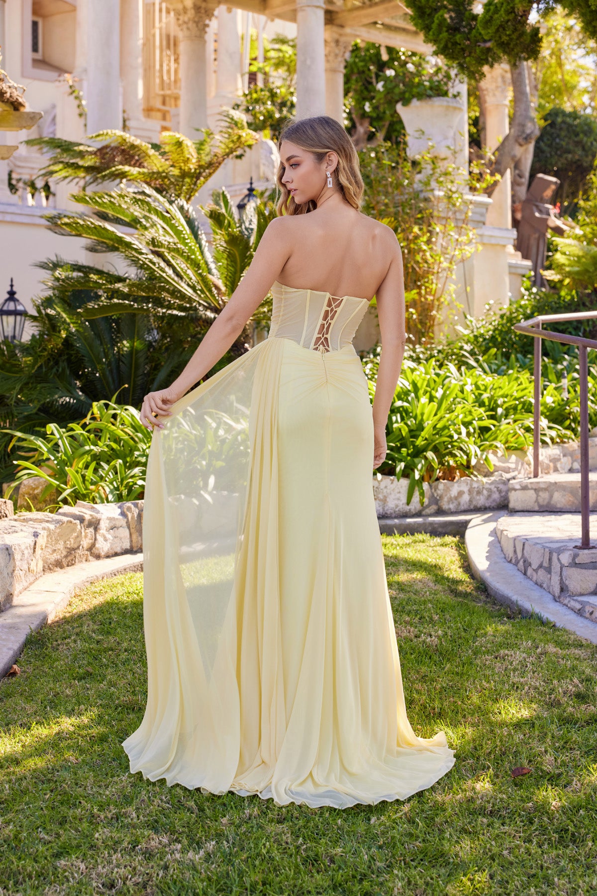 Prom Dresses Long Formal Fitted Evening Prom Dress Yellow