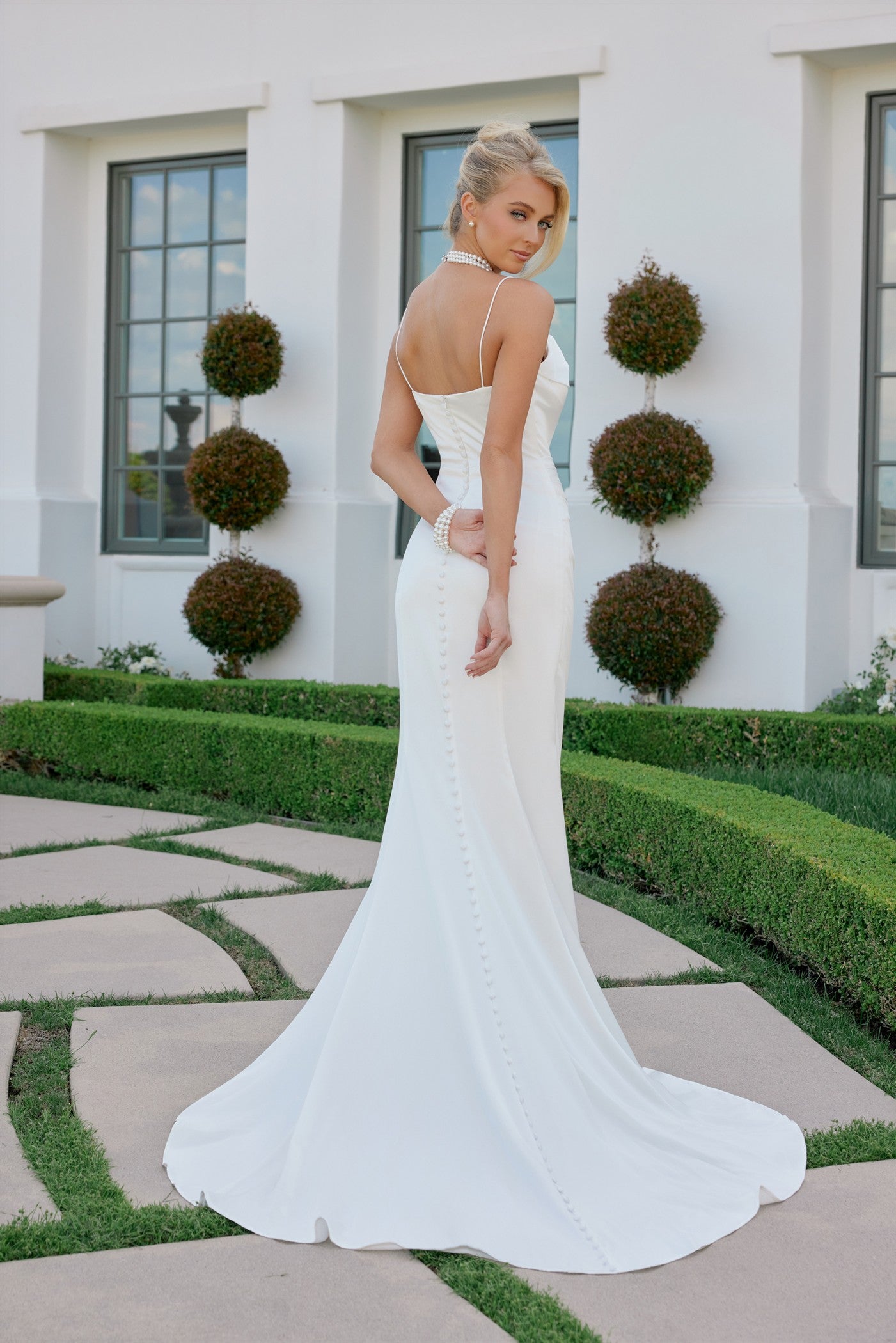 Wedding Dresses Long Fitted Wedding Dress Nox Anabel JW1047 White
