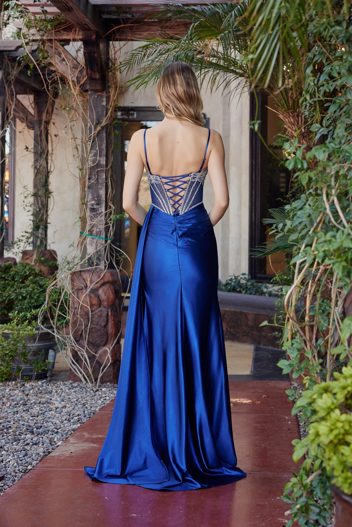 Prom Dresses Long Formal Fitted Prom Dress Nox Anabel G1788 Navy Blue