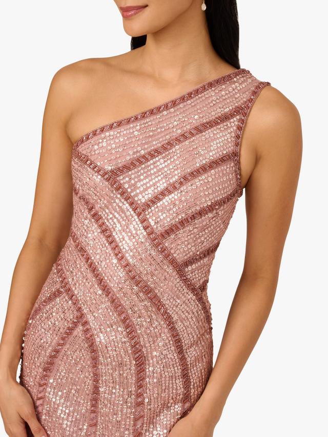 Two Tone Sequin Long Formal Dress Adrianna Papell AP1E212138
