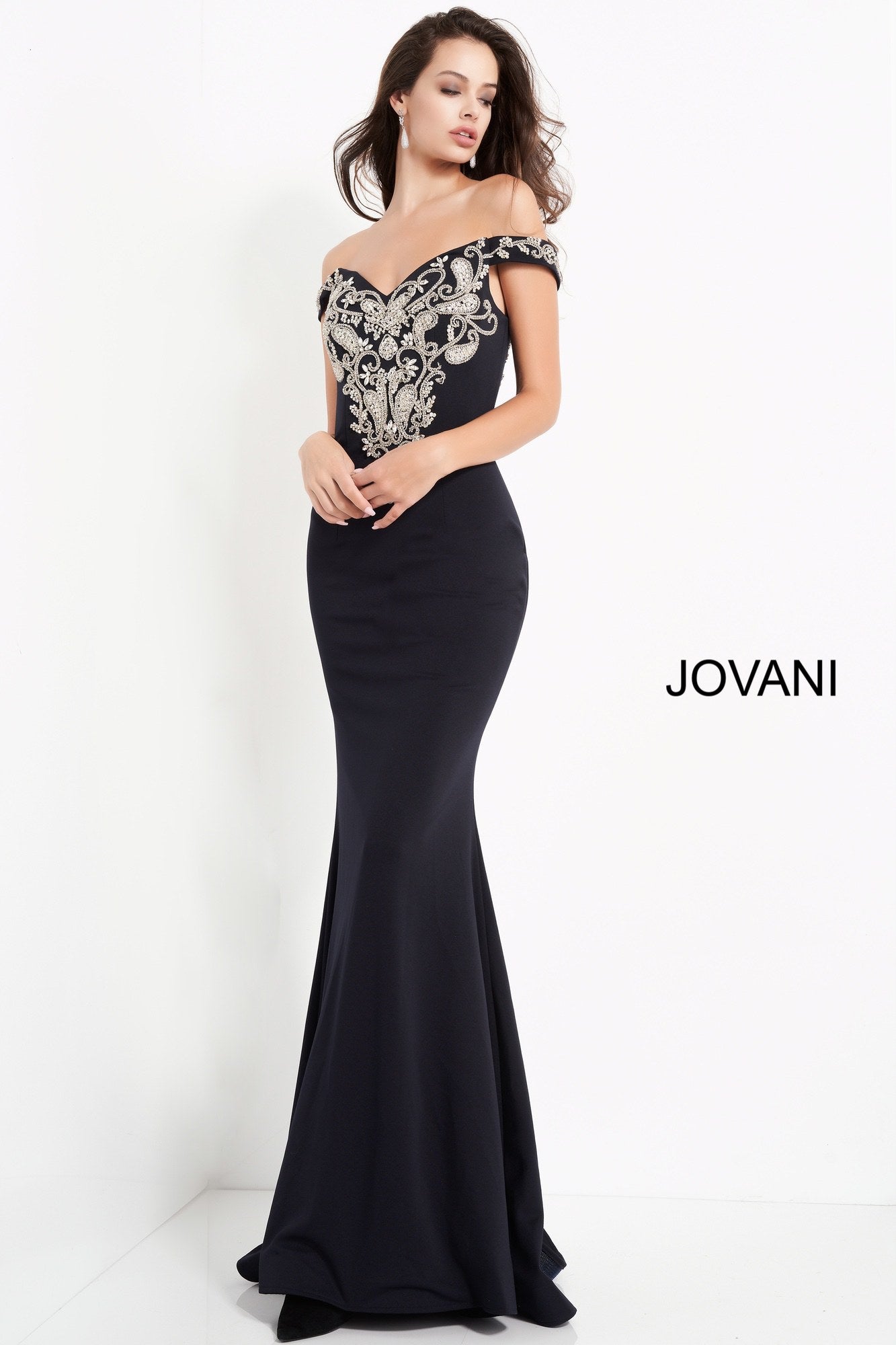Prom Dresses Long Beaded Formal Prom Dress NAVY