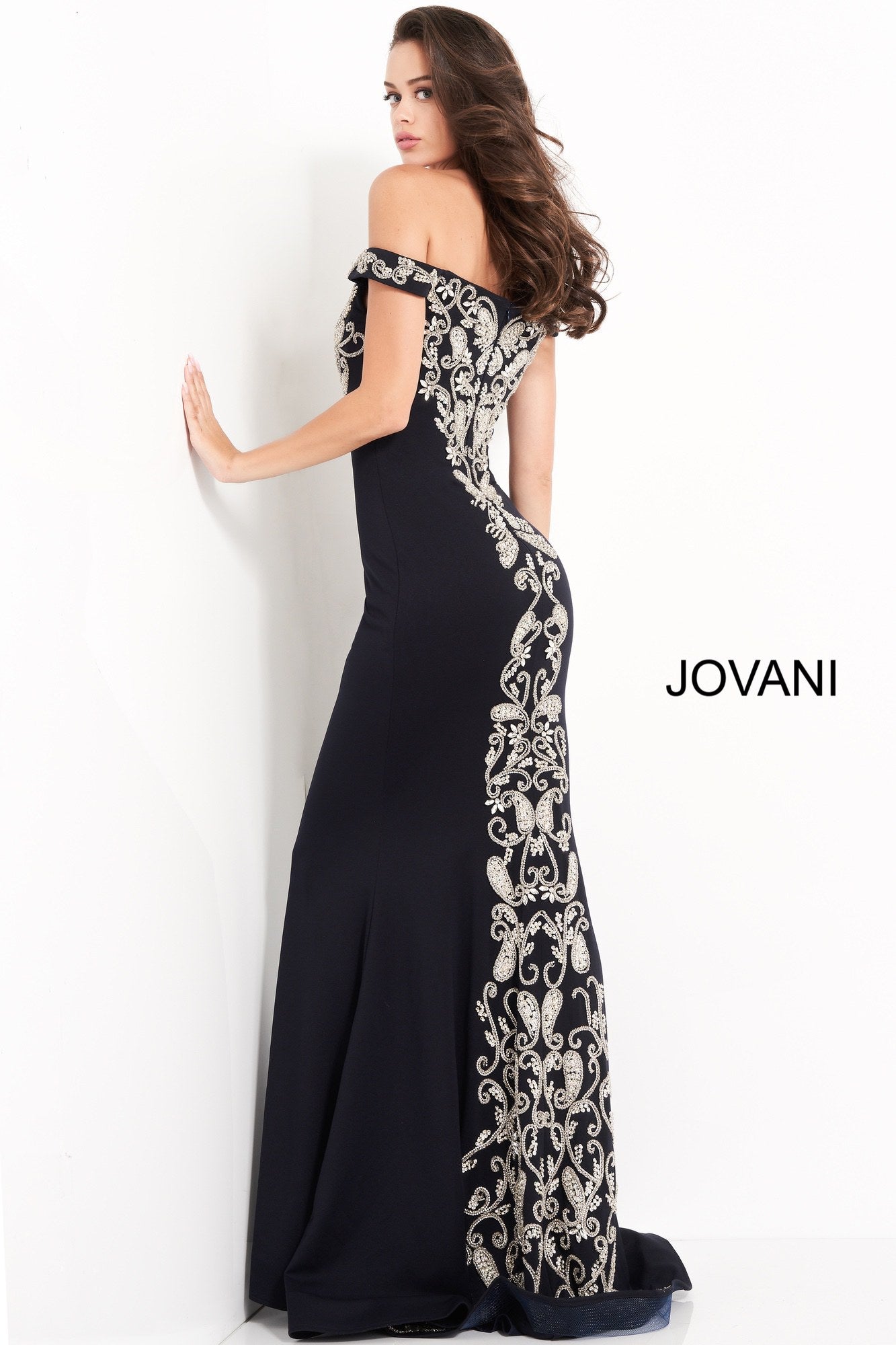 Prom Dresses Long Beaded Formal Prom Dress NAVY