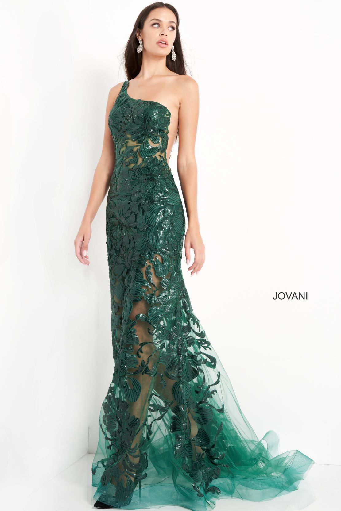 Prom Dresses Prom Mermaid Long Formal Sequin Dress Forest