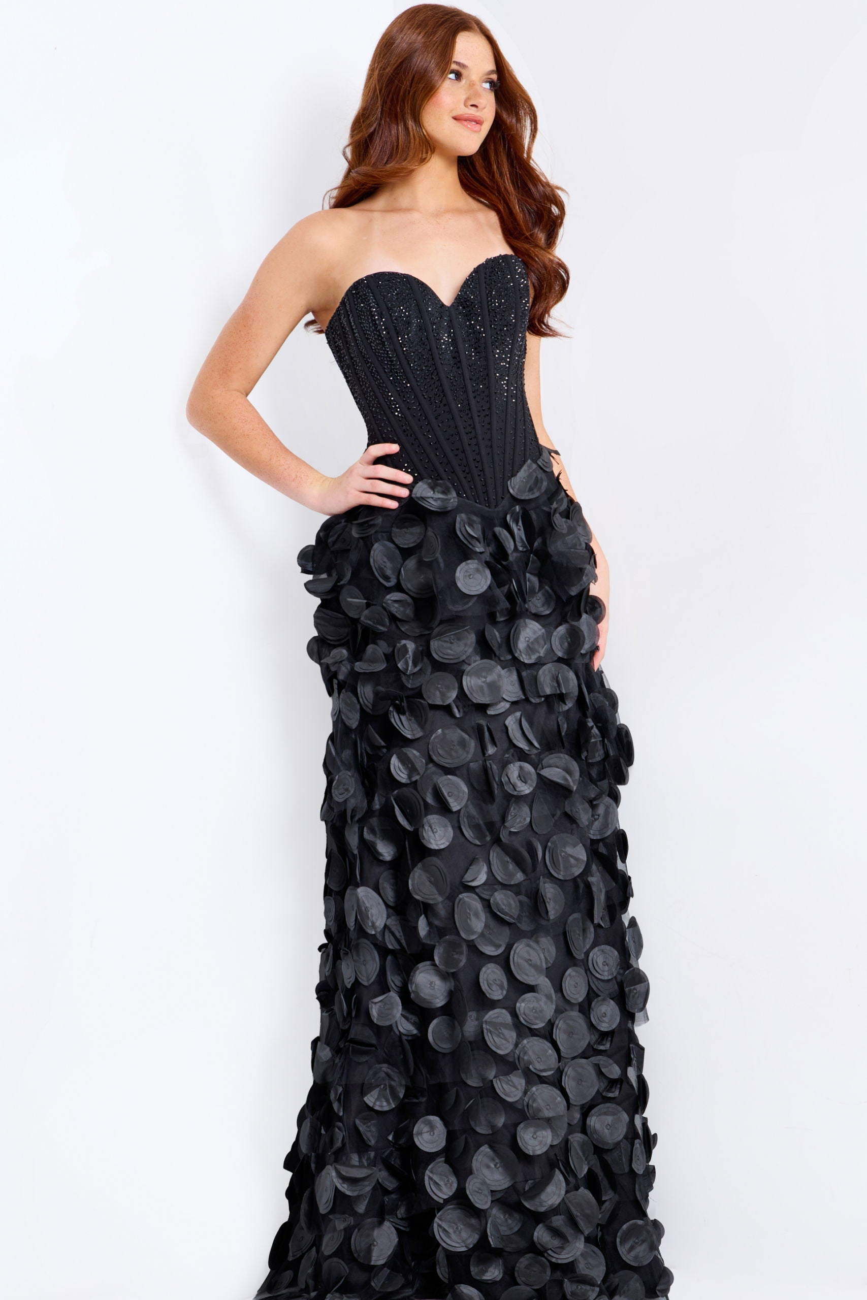 Prom Dresses Long Corset Formal Fitted Prom Dress Black