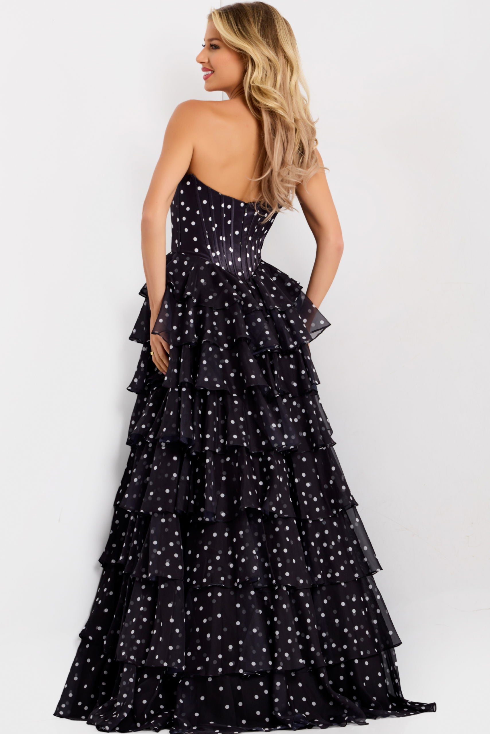 Prom Dresses Long Formal Ruffle A Line Prom Dress Black
