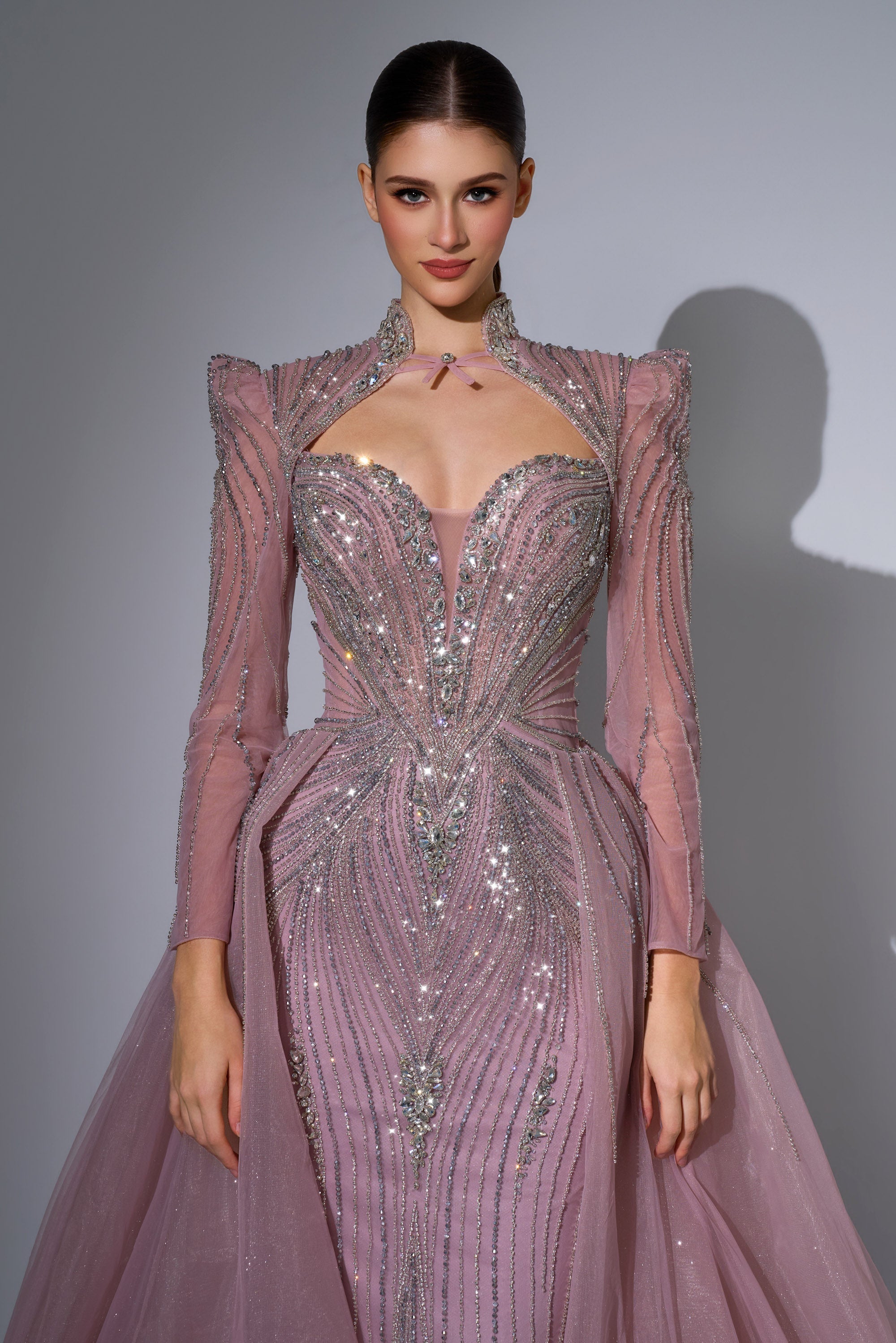 Sweetheart Floor-Length with Train Tulle Formal Mermaid Trumpet Luscious Delia LD11650 Pre Order