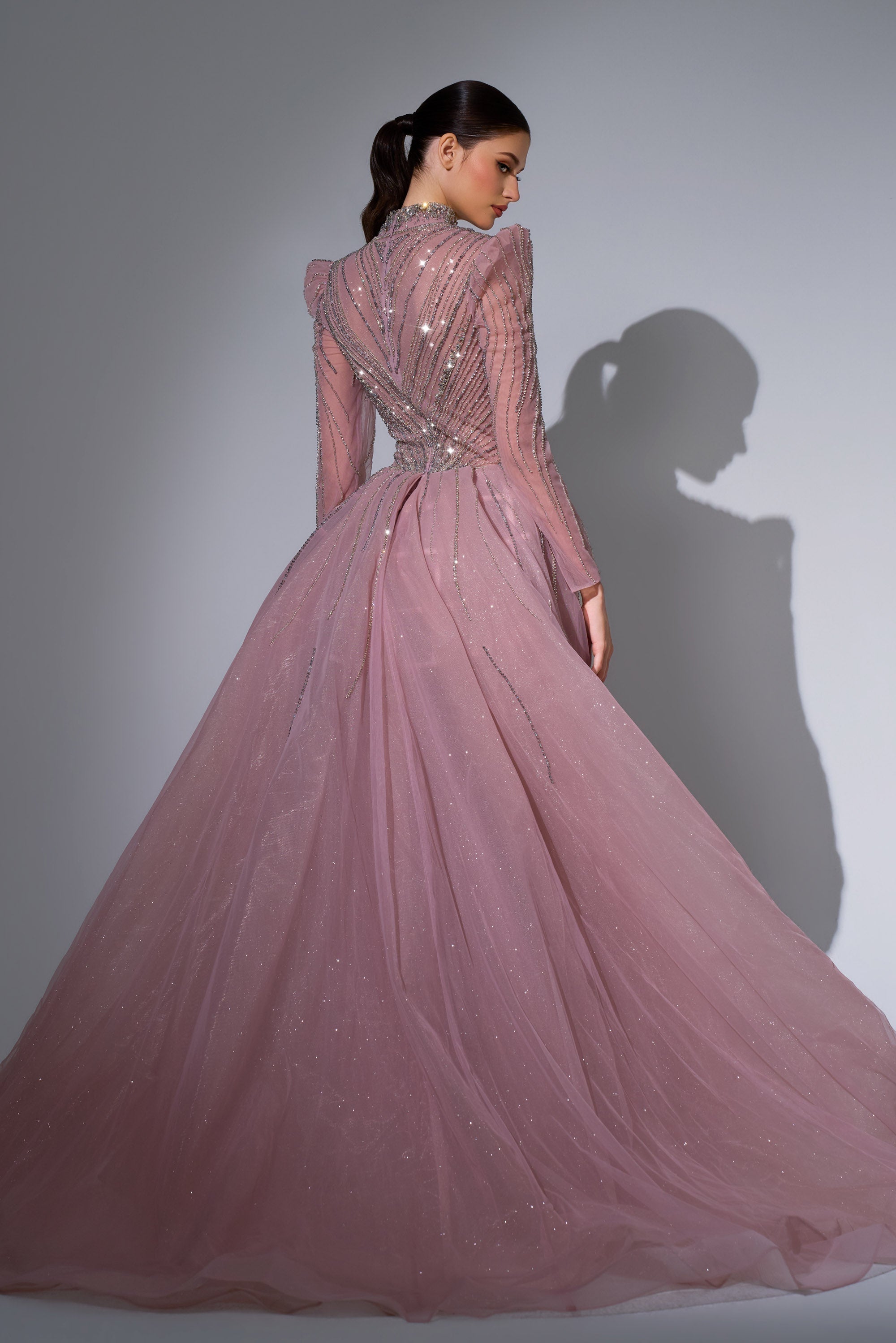 Sweetheart Floor-Length with Train Tulle Formal Mermaid Trumpet Luscious Delia LD11650 Pre Order