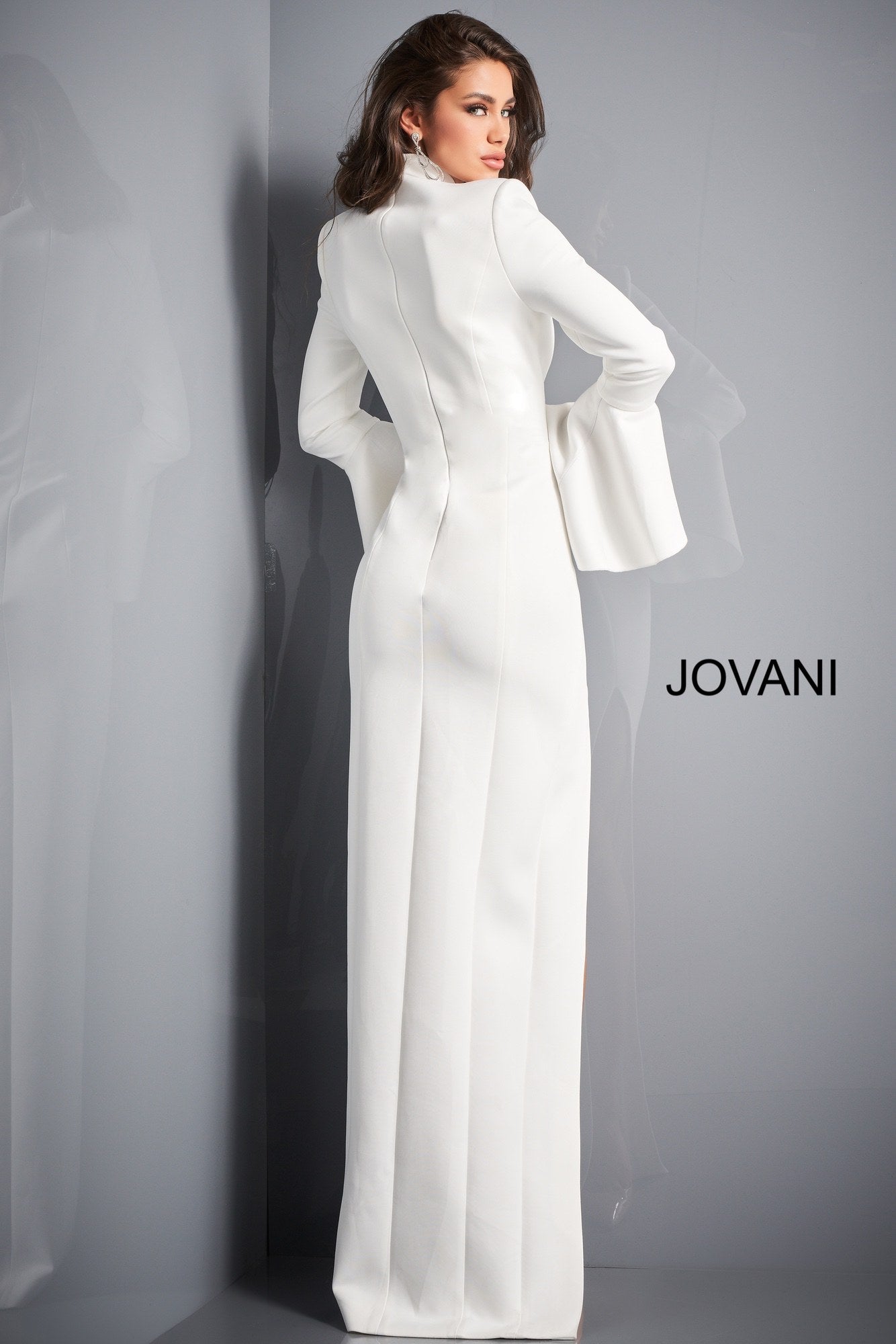 Prom Dresses Long Slit Formal Prom Dress WHITE