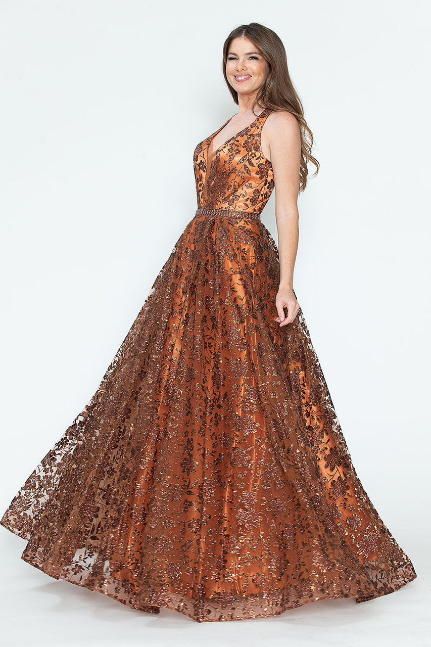 Prom Dresses Long Formal Prom Sequin A Line Dress Lenovia 8240 Sienna