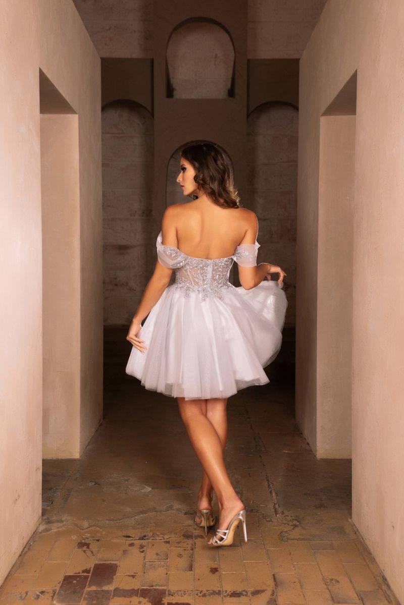Sweetheart Mini/Short Tulle Cocktail A-Line May Queen 2117