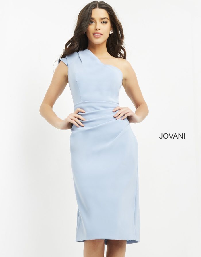 Cocktail Dresses Short Fitted Cocktail Dress LIGHT-BLUE