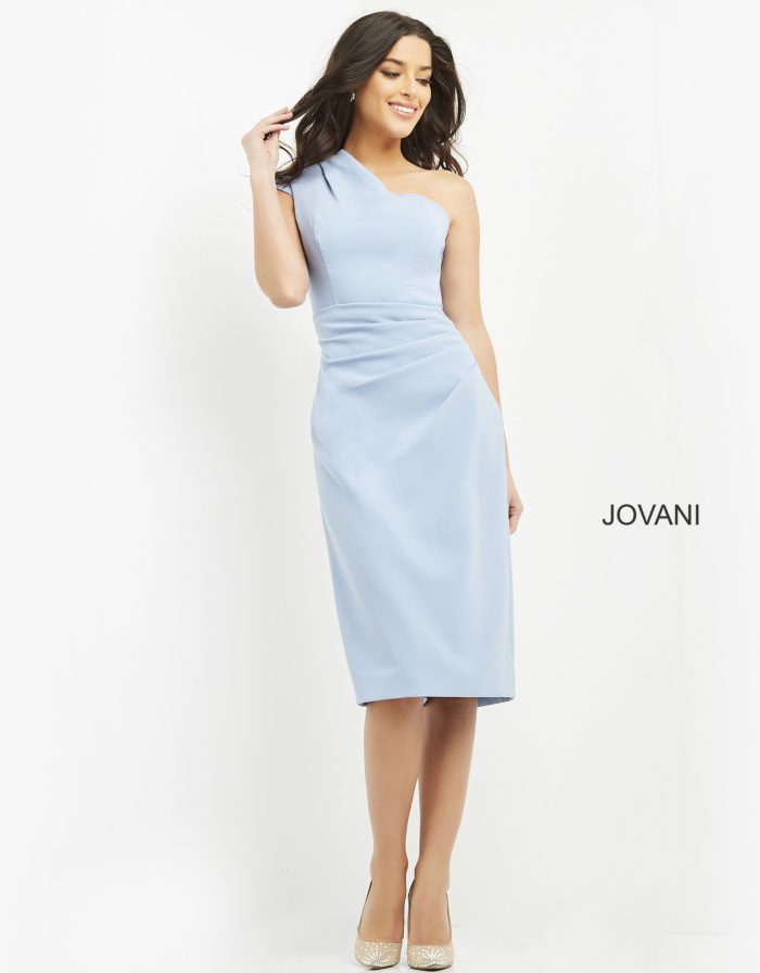 Cocktail Dresses Short Fitted Cocktail Dress LIGHT-BLUE