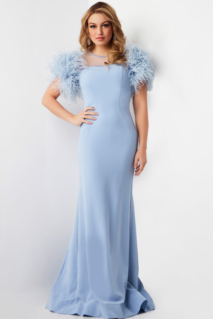 Formal Dresses Long Beaded Formal Dress LIGHT-BLUE