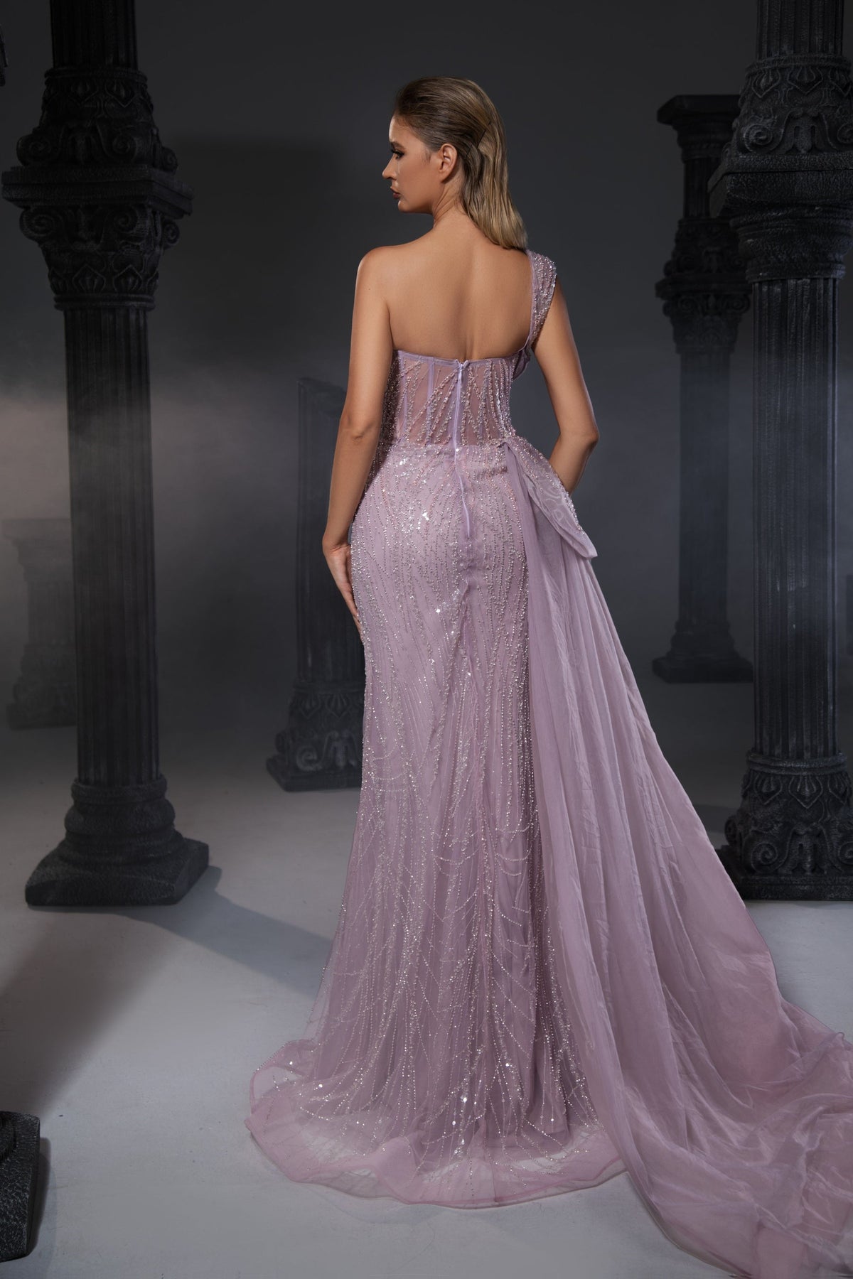 One-Shoulder Floor-Length Sequin Prom Mermaid Pre Order
