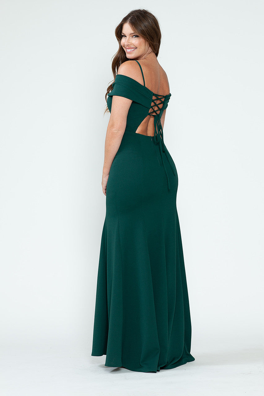 Formal Dresses Long Prom Formal Fitted Dress Lenovia 5317 Hunter Green