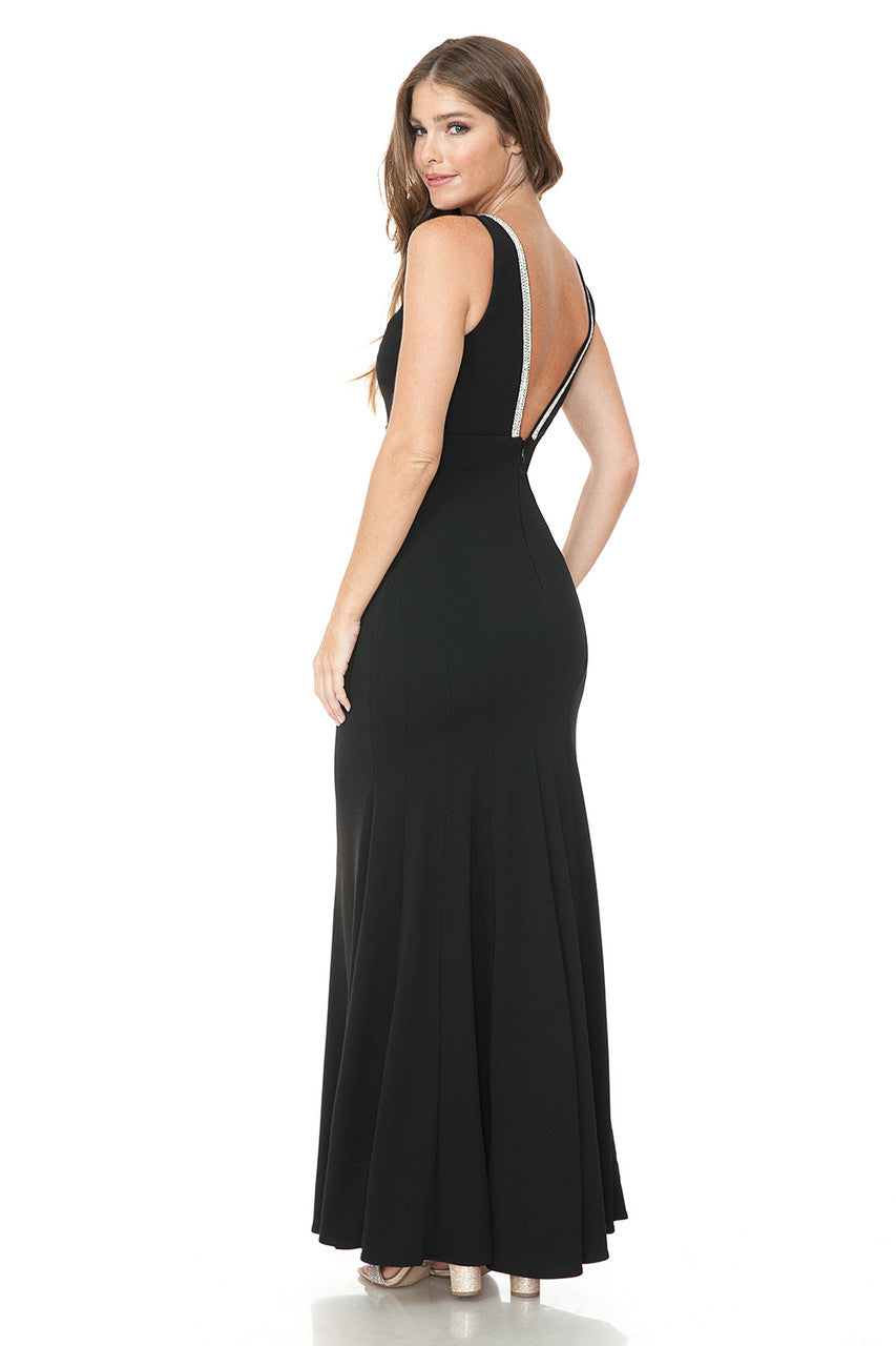 Formal Dresses Fitted Evening Formal Long Prom Dress Lenovia 5270 Black