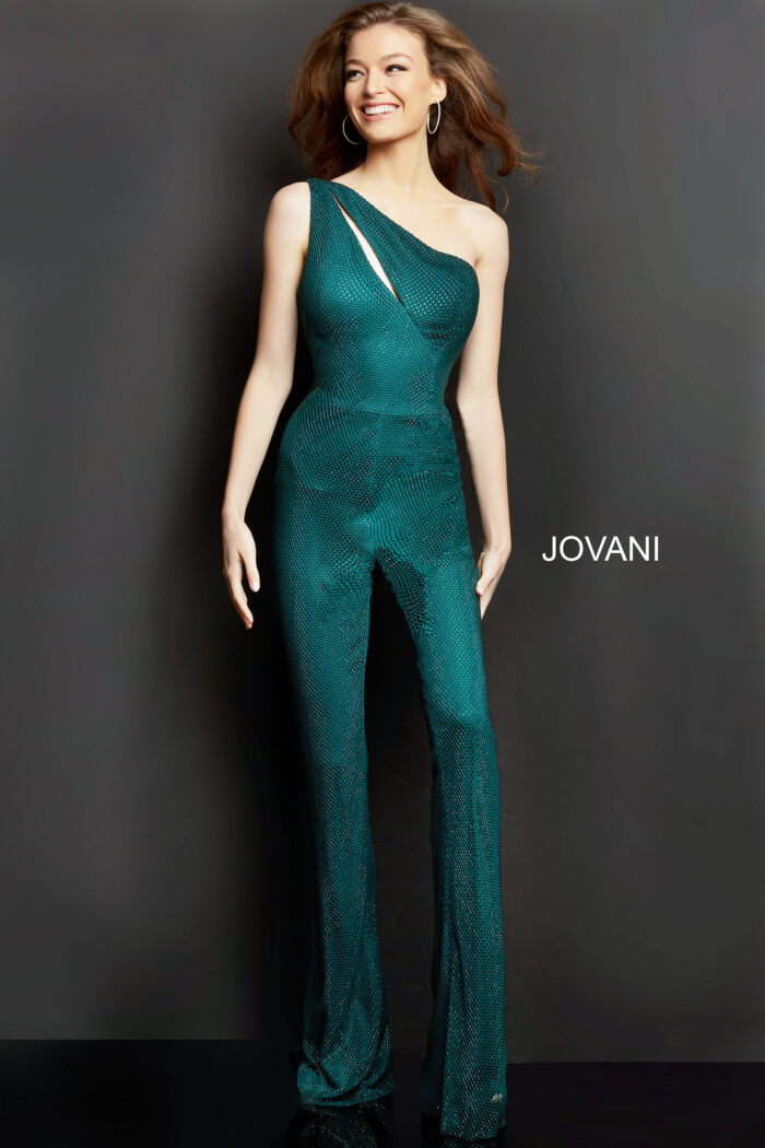 Jumpsuit Long Formal Beaded Jumpsuit Hunter