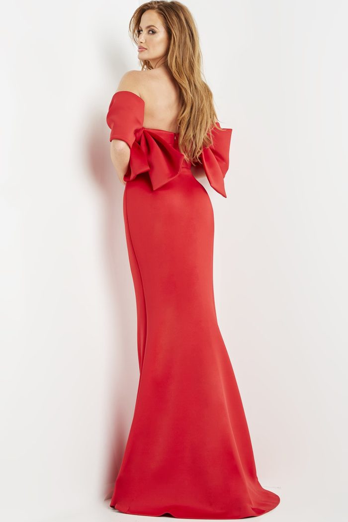 Prom Dresses Long Fitted Mermaid Formal Prom Dress RED