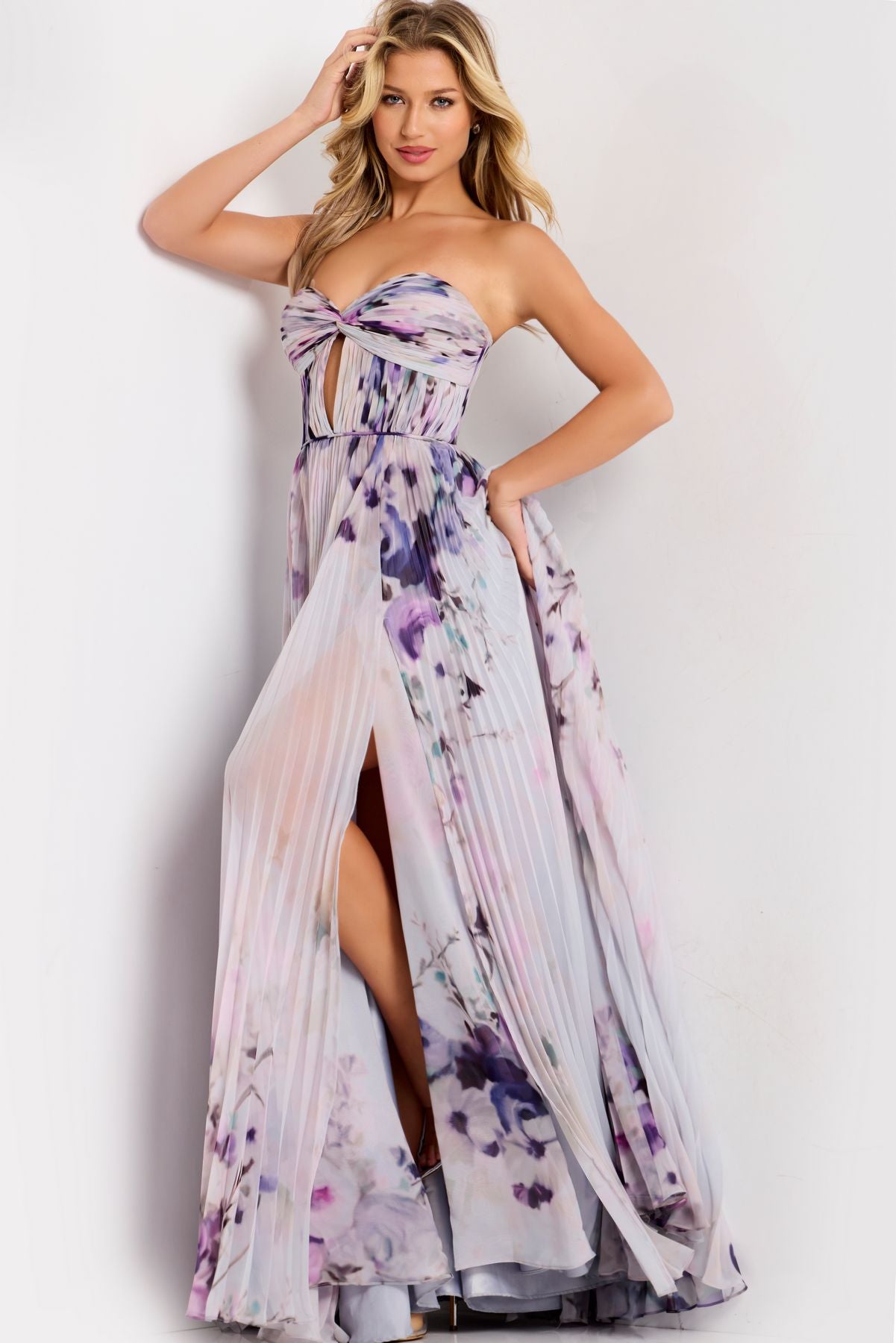 Prom Dresses Formal Long Floral Print Prom Dress Print