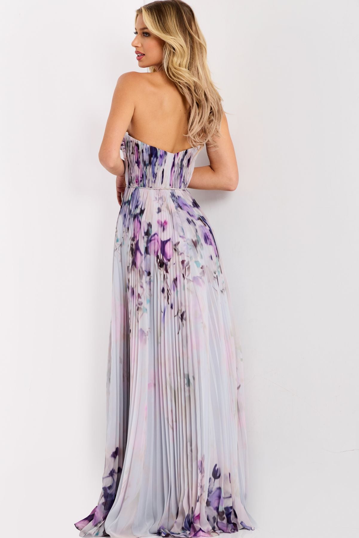 Prom Dresses Formal Long Floral Print Prom Dress Print