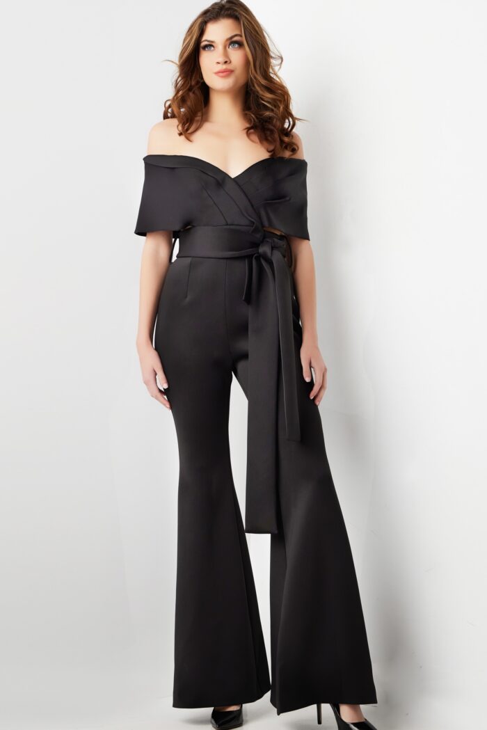 Jumpsuit Long Formal High Waist Jumpsuit Black