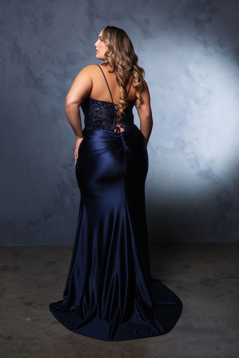 Sweetheart Floor-Length Satin Prom Mermaid Dress May Queen 2139