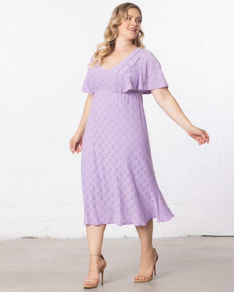 Plus Size Dresses Short Cocktail Plus Size Midi Evening Dress Kiyonna 11242109 Lilac