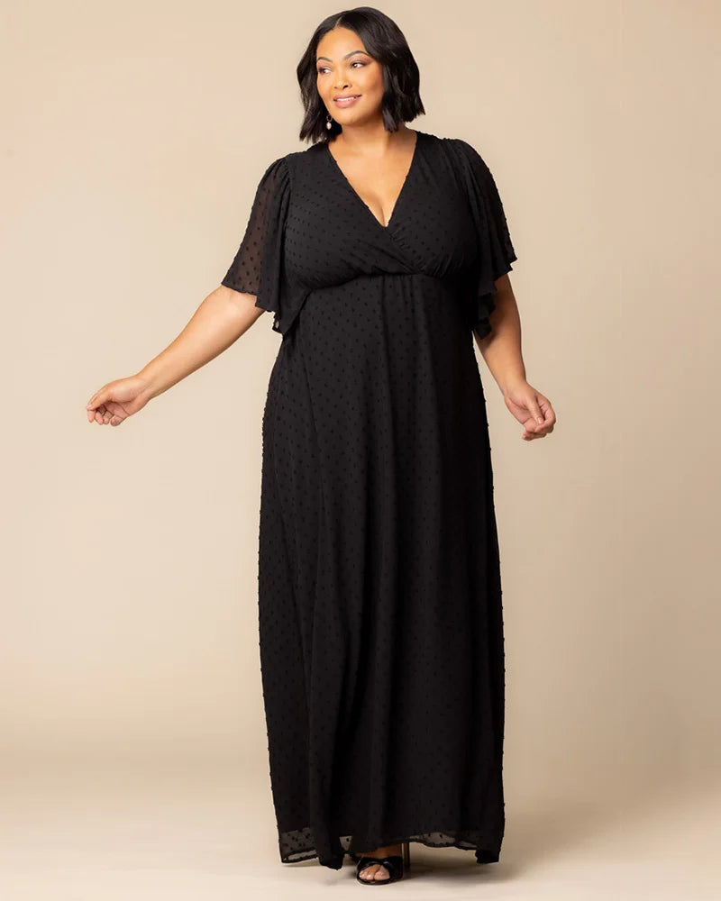 Plus Size Dresses Long Formal Mother of the Bride Plus Size Dress Kiyonna 13212904 Onyx