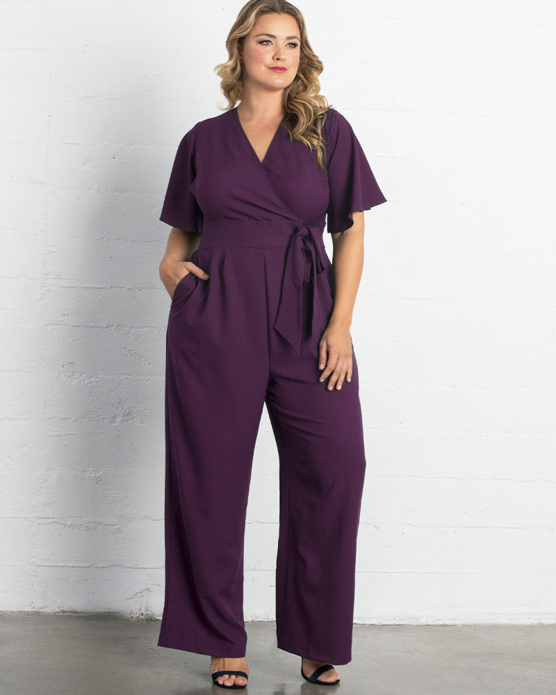 Jumpsuit Long Formal Plus Size Jumpsuit Kiyonna 37191311 Majestic Purple
