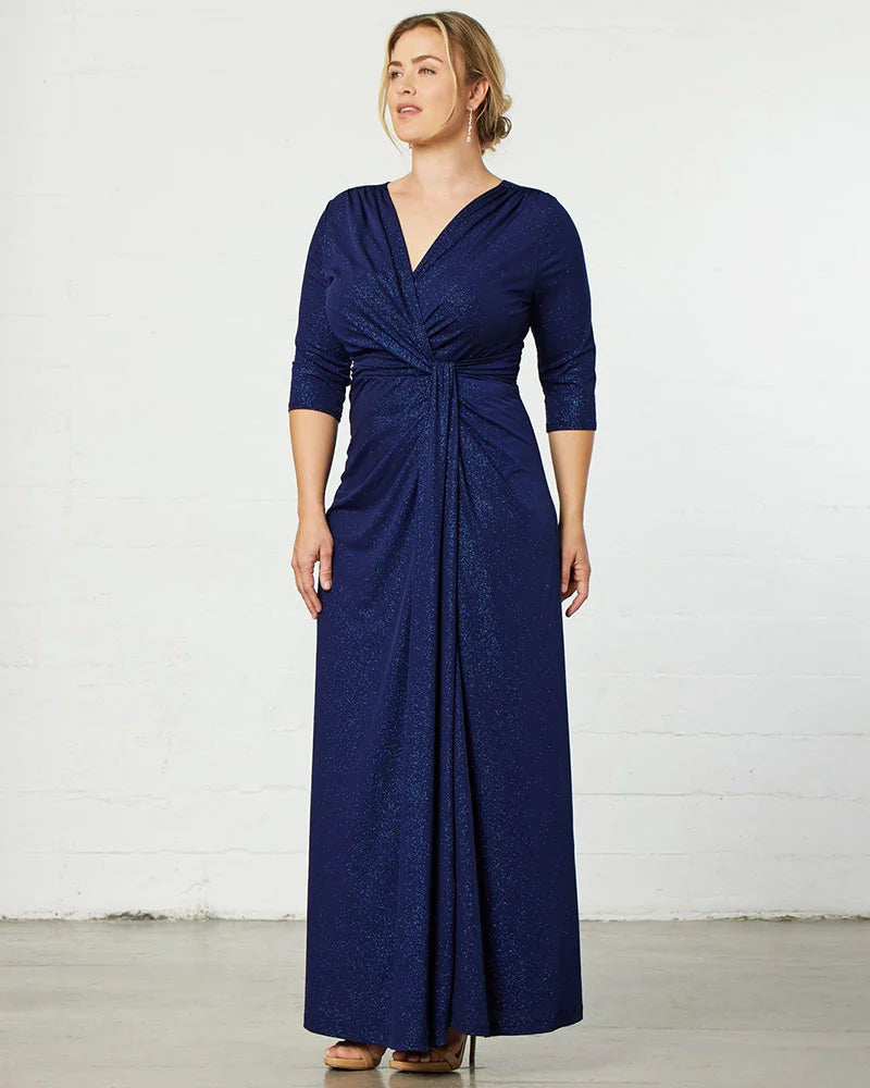 Plus Size Dresses Long Formal Plus Size Glitter Evening Mother of the Bride Dress Kiyona 12182203 Evening Star