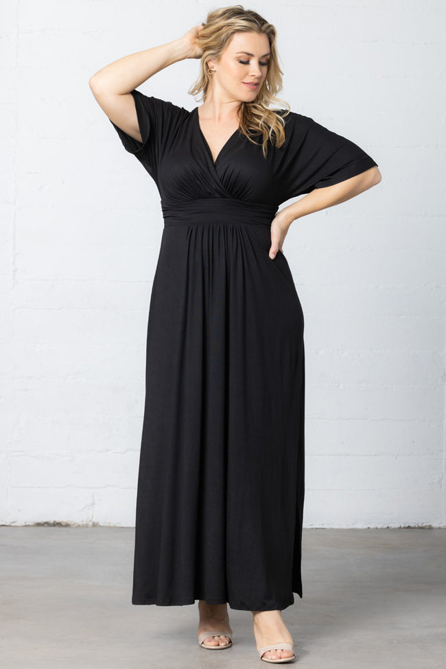 Plus Size Dresses Mother of the Bride Long Formal Plus Size Dress Black Noir