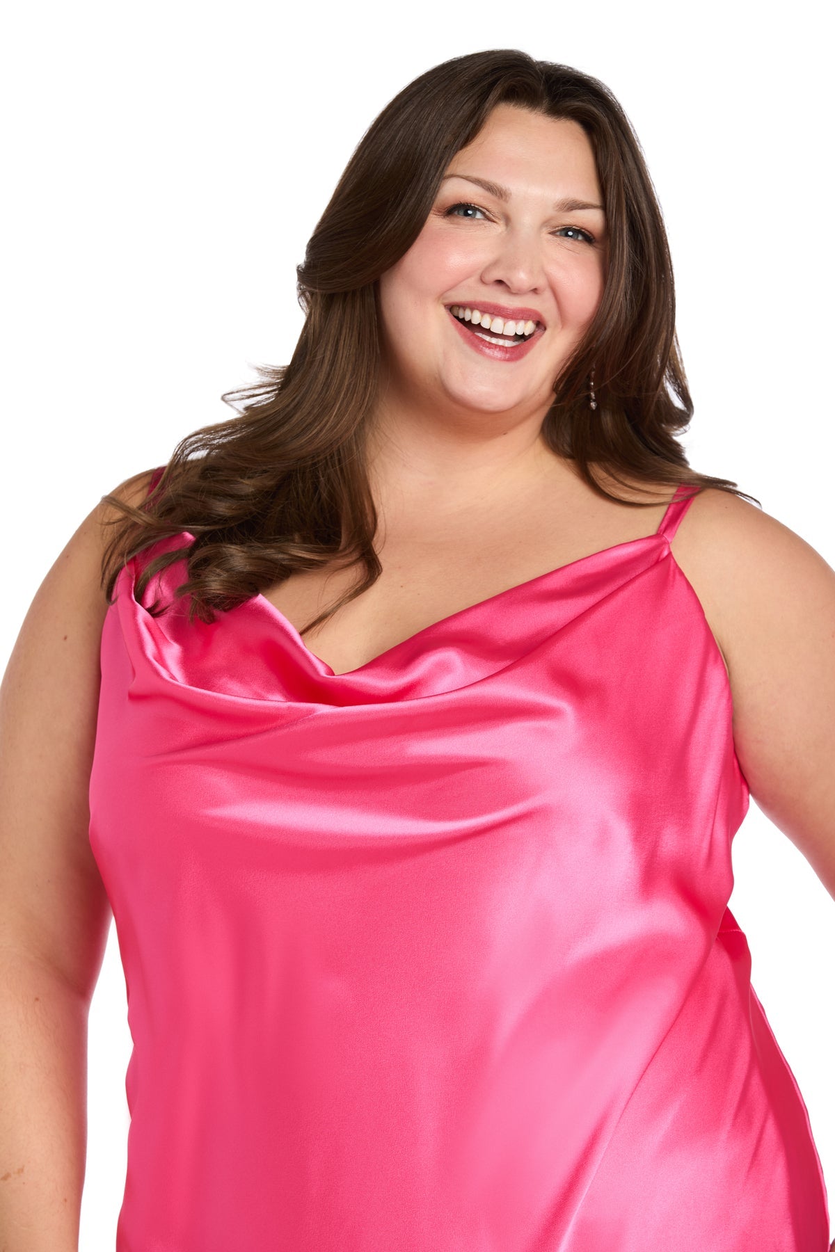Plus Size Dresses Long Formal Evening Plus Size Dress R&M Richards 10037W Guava