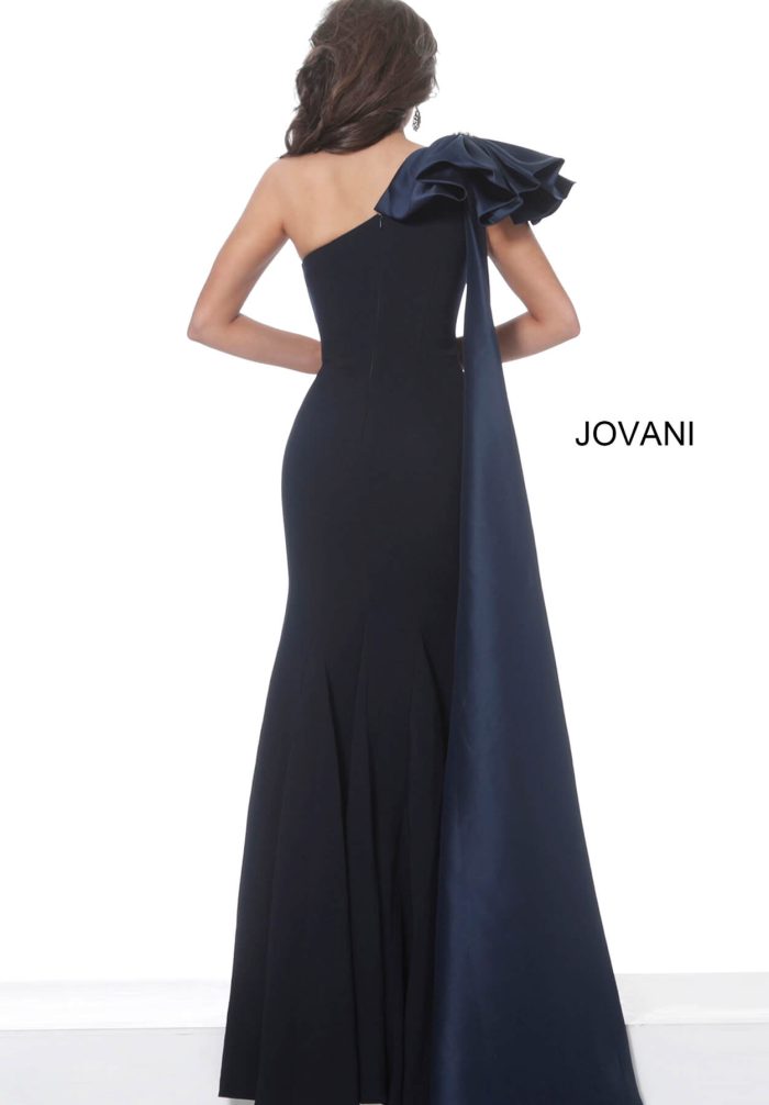 Formal Dresses Long Ruched Mermaid Formal Dress Navy