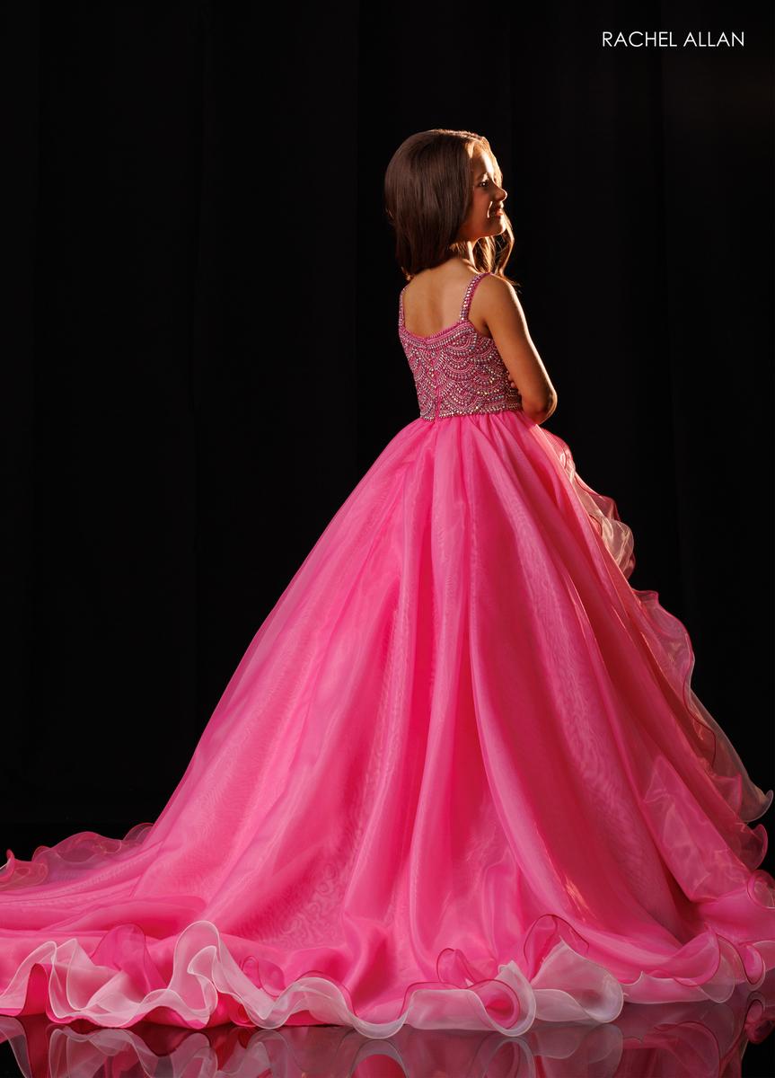 Square Floor-Length Organza Formal Ball Gown Rachel Allan 10340