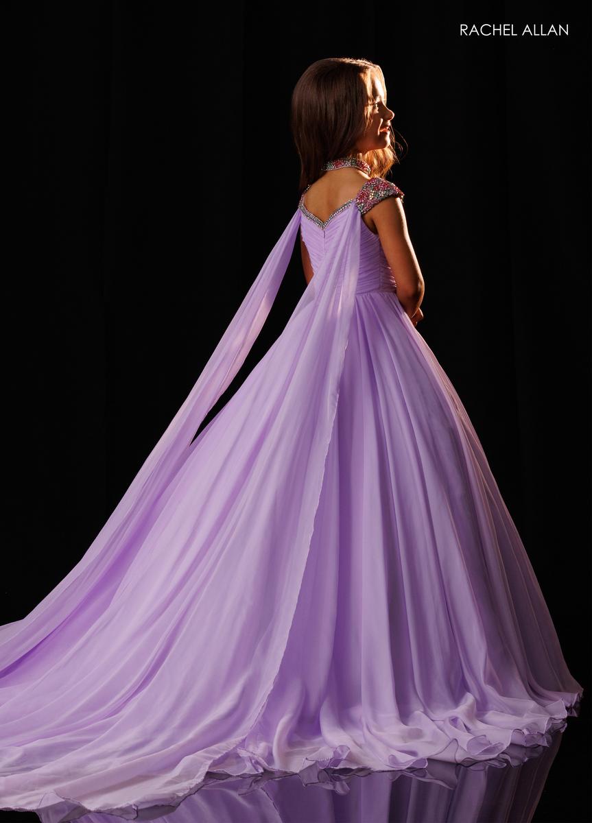 Jewel Floor-Length Chiffon Special Occasion Ball Gown Rachel Allan 10342