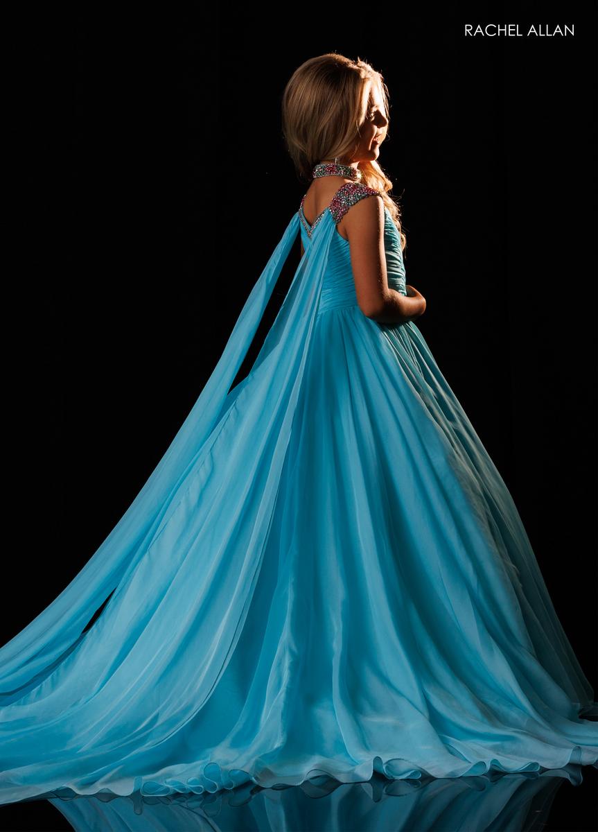 Jewel Floor-Length Chiffon Special Occasion Ball Gown Rachel Allan 10342