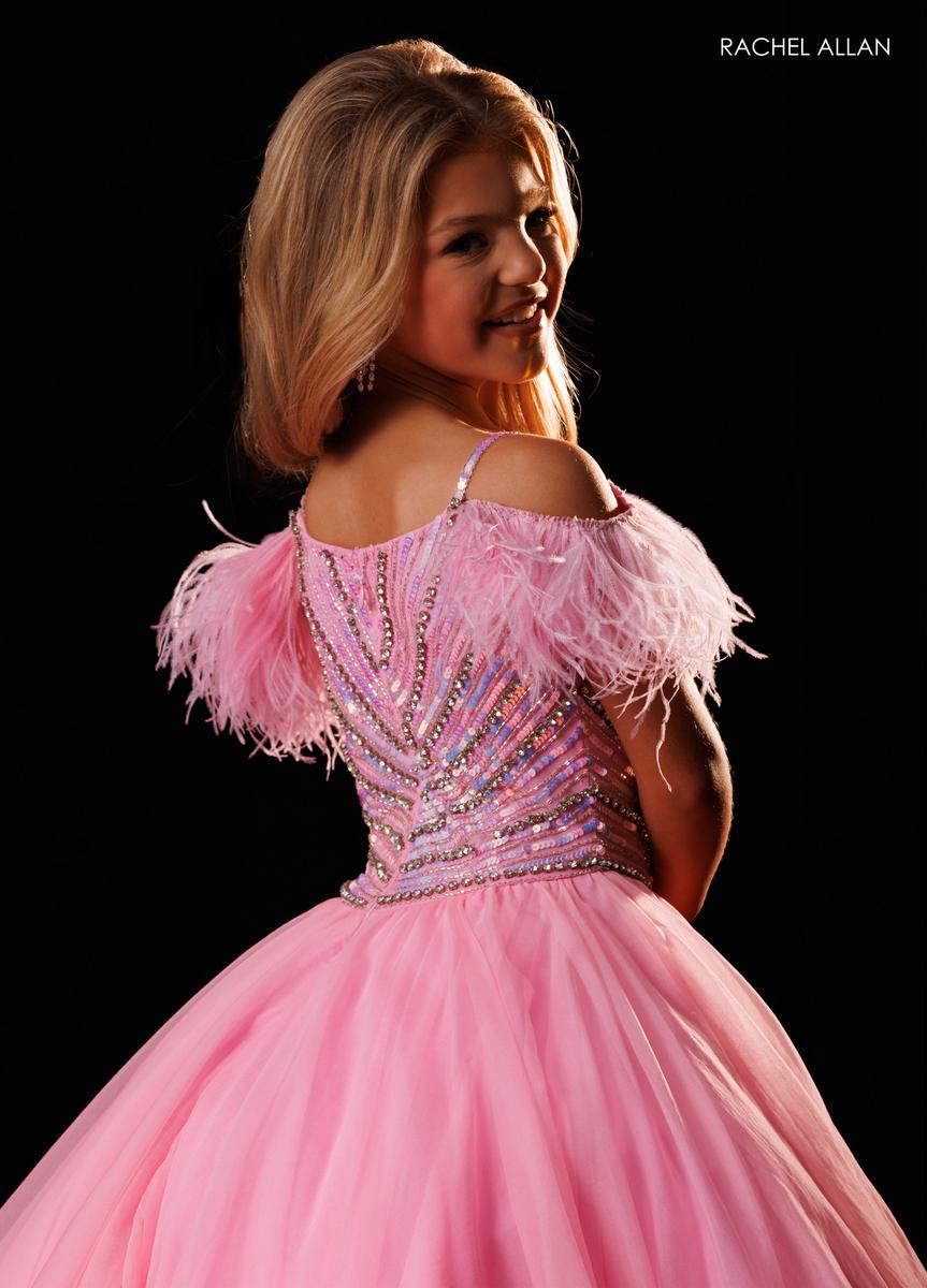 Off-the-Shoulder Floor-Length Tulle Ball Gown Rachel Allan 10344