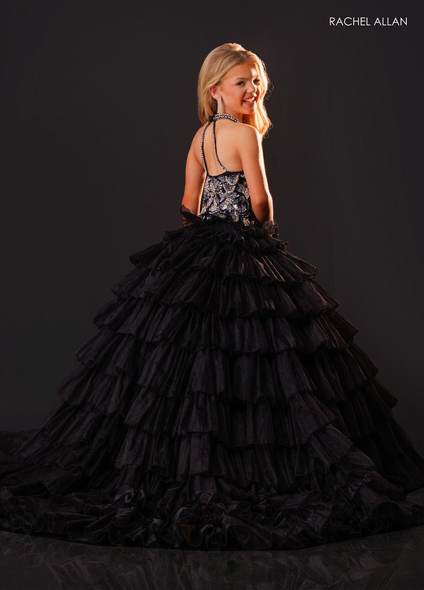 Halter Floor-Length Tulle Formal Ball Gown Rachel Allan 10352