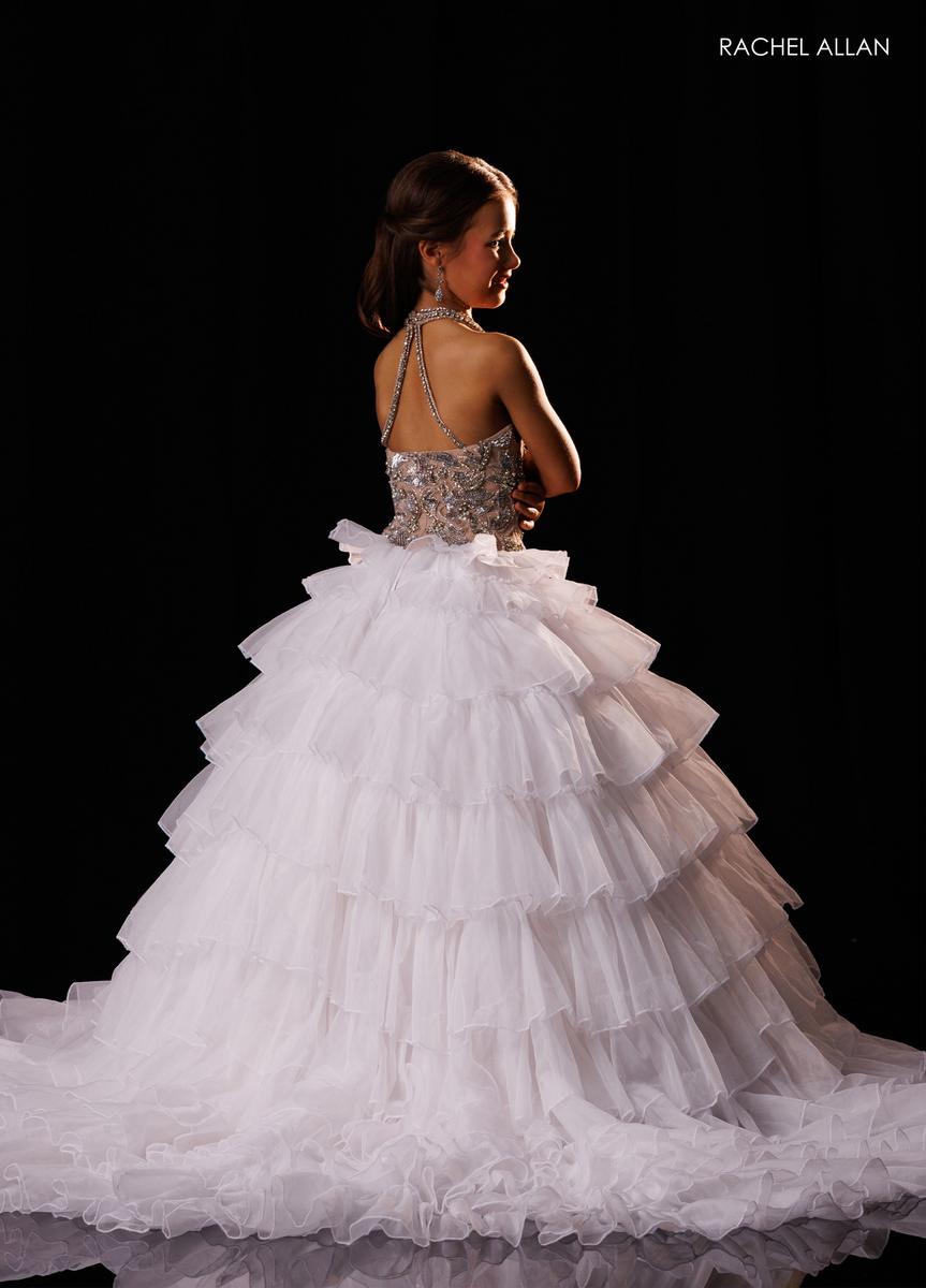 Halter Floor-Length Tulle Formal Ball Gown Rachel Allan 10352