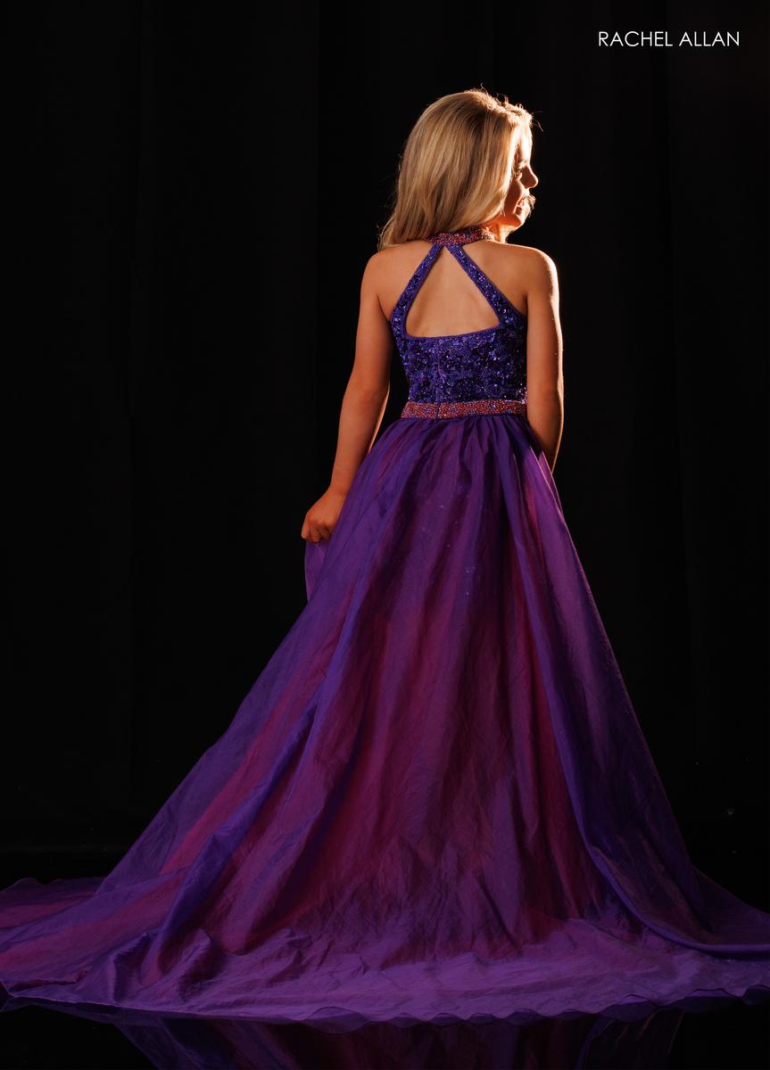 Halter Floor-Length Sequin Prom A-Line Rachel Allan 10353